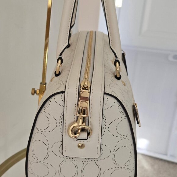 Coach Rowan Satchel/Crossbody Bag Chalk/Gold (LIKE NEW!) - Picture 4 of 13